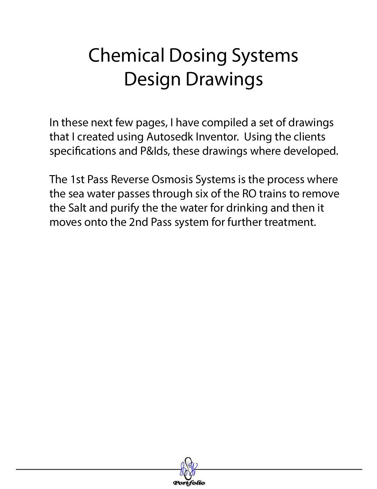 Chemical Dosing System Description
